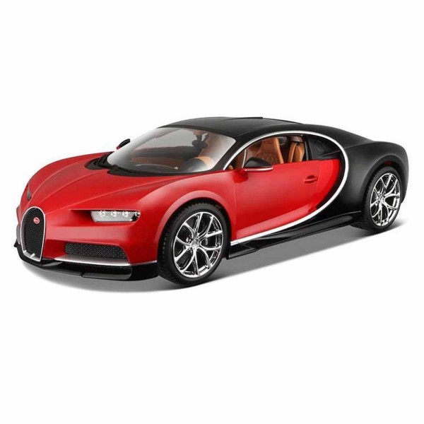 Modèle réduit : Bugatti Chiron rouge : Echelle 1/18 - Bburago-11040R
