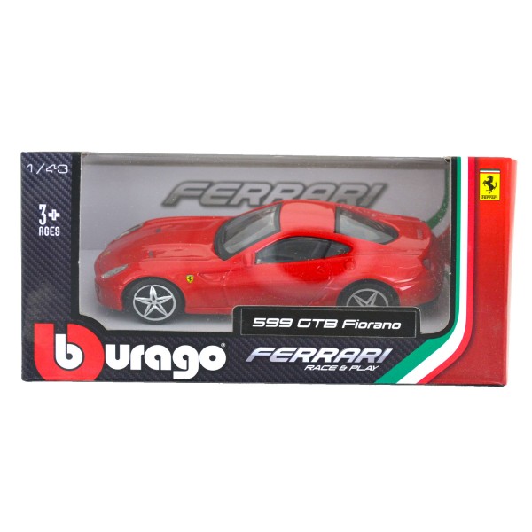 Modèle réduit Ferrari Race & Play 1/43 : Ferrari 599 GTB Fiorano - Bburago-36100-3