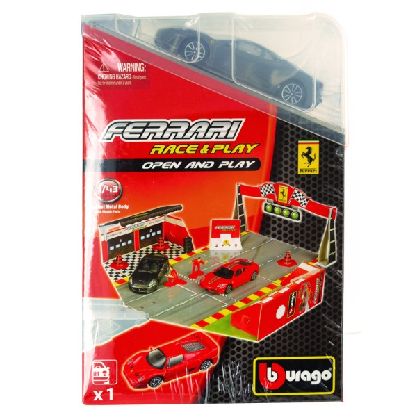Piste Ferrari Race & Play avec modèle réduit 1/43 : Ferrari 430 Scuderia - BBurago-31209-2
