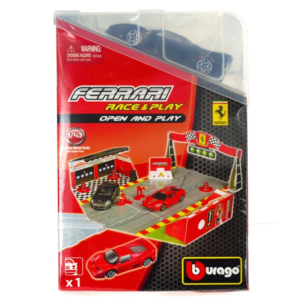 Piste Ferrari Race & Play avec modèle réduit 1/43 : Ferrari F50 - BBurago-31209-1