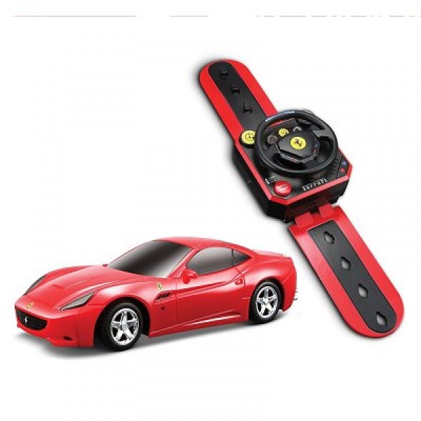 Voiture radiocommandée Ferrari Montre R/C : Echelle 1/36 : Ferrari California : Rouge - BBurago-31206CR
