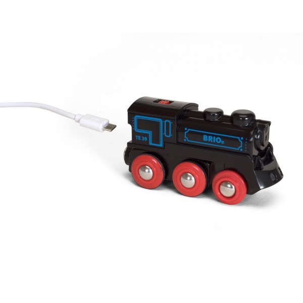 Locomotive rechargeable avec mini câble USB - Brio-33599