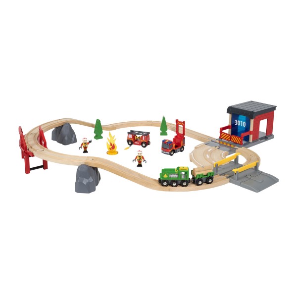 Train Brio : Circuit pompier et secouriste - Brio-33817