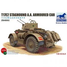 Maquette véhicule militaire : T17E2 Staghound A.A Armoured Car