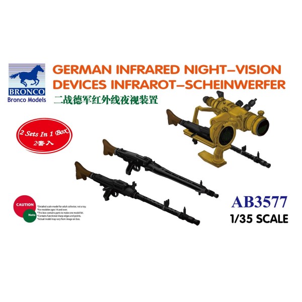 Maquette accessoires militaires : German Infrared night-vision - Bronco-BRMAB3577