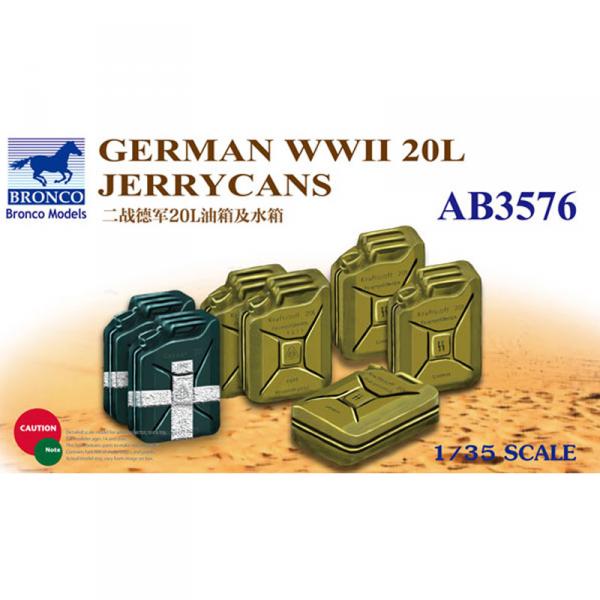Accessoires militaires : Jerrycans German WWII 20L  - Bronco-BRMAB3576
