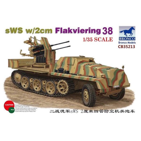 Maquette véhicule semi-chenillé : sWS w/2cm - Bronco-BRM35213