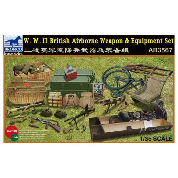 W.W.II British Airborne Weapon&Equipment Set- 1:35e - Bronco Models - Bronco-BRMAB3567