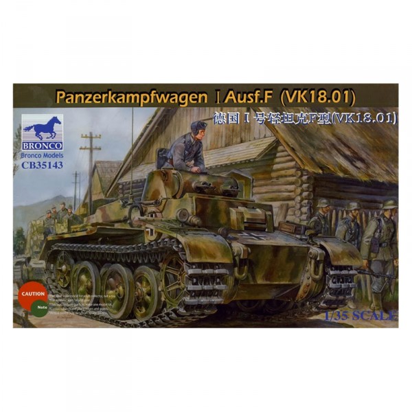 Maquette Char d'assaut : Panzerkampfwagen I Auf.F (VK18.0) - Bronco-BRM35143