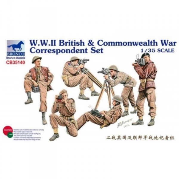 Maquette accessoire : W.W.II British & Commonwealth Correspondent Set - Bronco-BRM35140