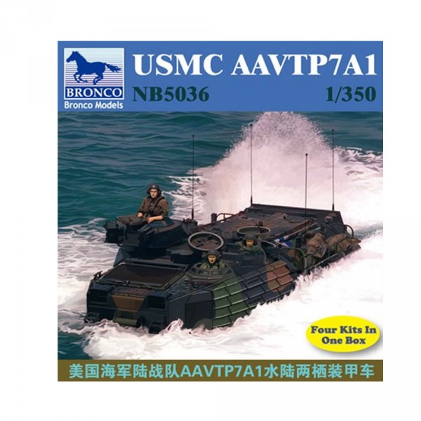 Maquette Véhicule Militaire : USMC AAVTP7A1 - Bronco-BRM5036