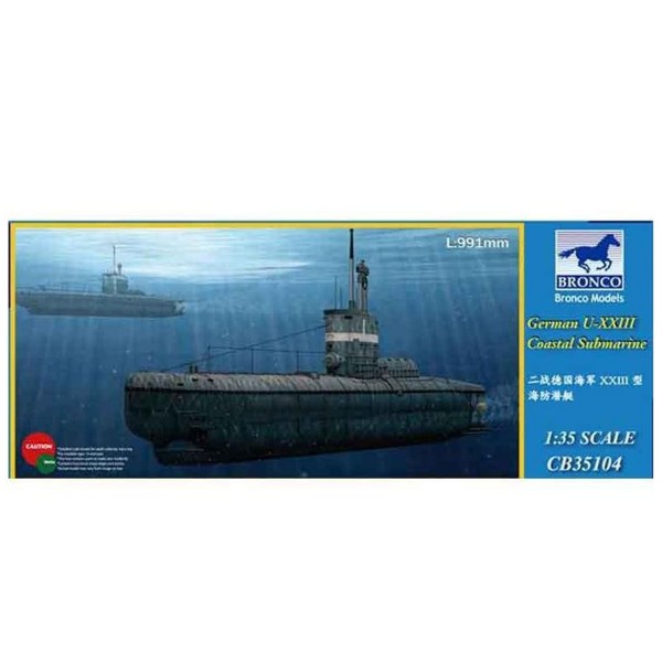 Maquette sous-marin : Côtier Allemend type XXIII - Bronco-BRM35104
