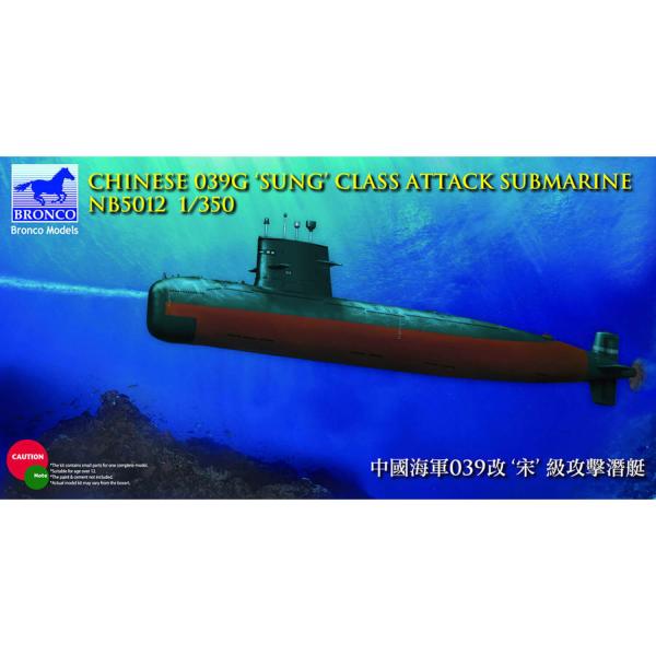 Chinese 039G'Sung'Class Attack Submarine - 1:350e - Bronco Models - Bronco-NB5012