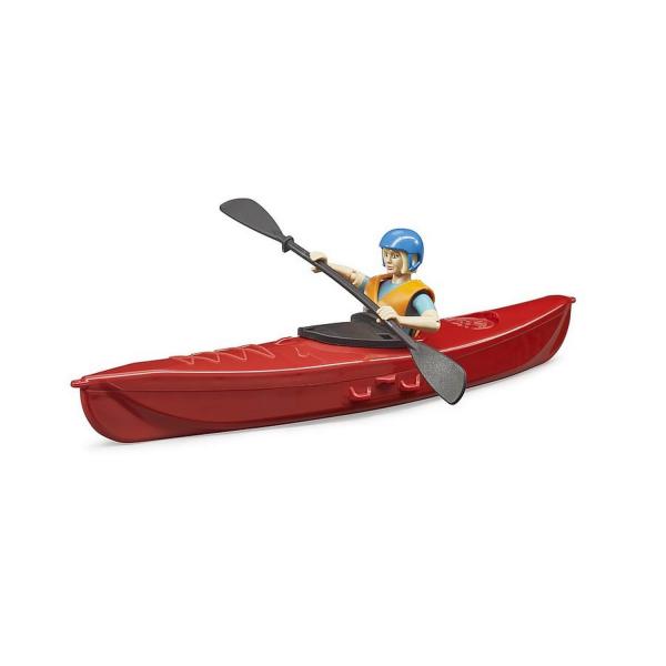 Figurine Bworld : Kayak avec figurine - Bruder-63155