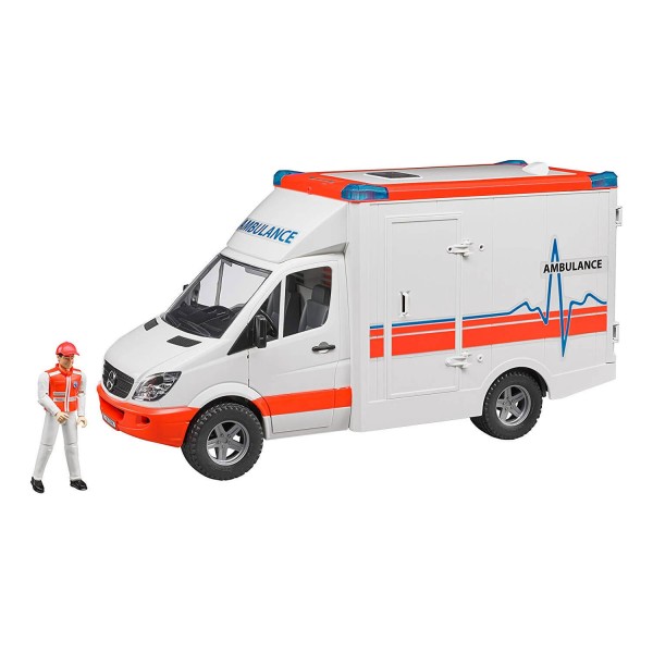 Véhicule ambulance Mercedes Benz Sprinter avec ambulancier - Bruder-2536