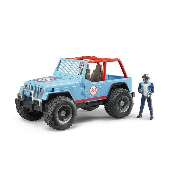 Jeep Cross Country Racer Bleu avec conducteur - Bruder-2541