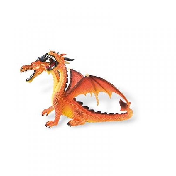 Figurine Dragon à deux têtes : Orange - Bullyland-B75598
