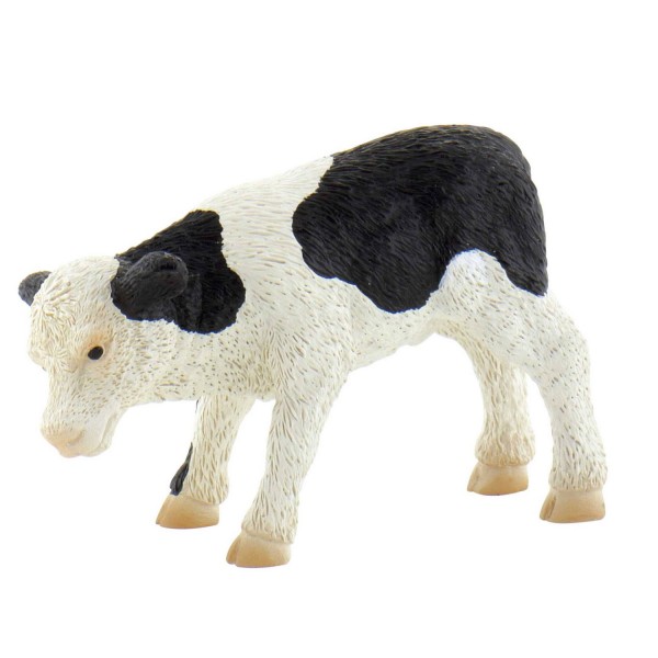 Figurine Vache Fridolin : Veau noir et blanc - Bullyland-B62709