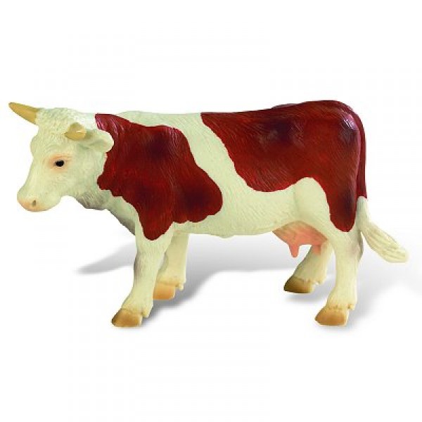 Figurine vache marron/blanche - Bullyland-B62610