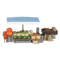 Modélisme HO : Etal de légumes