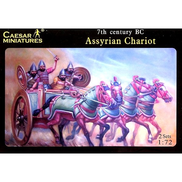 Maquettes chariots de guerre assyriens avec figurines : VIIème siècle av. JC - Caesarminiatures-CM011