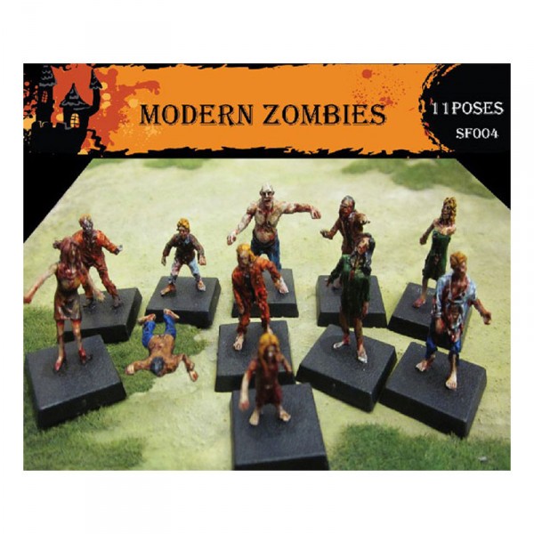 Figurines pour maquettes : Modern Zombies - CaesarMiniatures-CMSF004