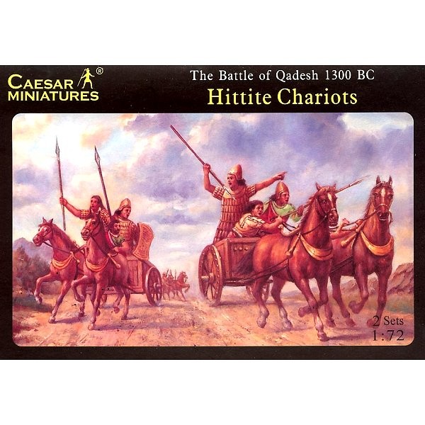 Maquettes chariots de guerre Hittites avec figurines : Bataille de Quadesh 1275 av. JC - Caesarminiatures-CM012