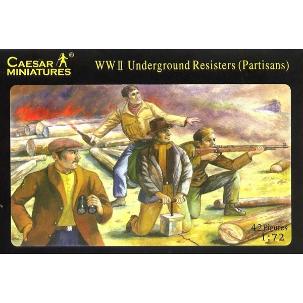 Figurines 2ème Guerre Mondiale : Résistants et partisans 1941-1945 - Caesarminiatures-CM006