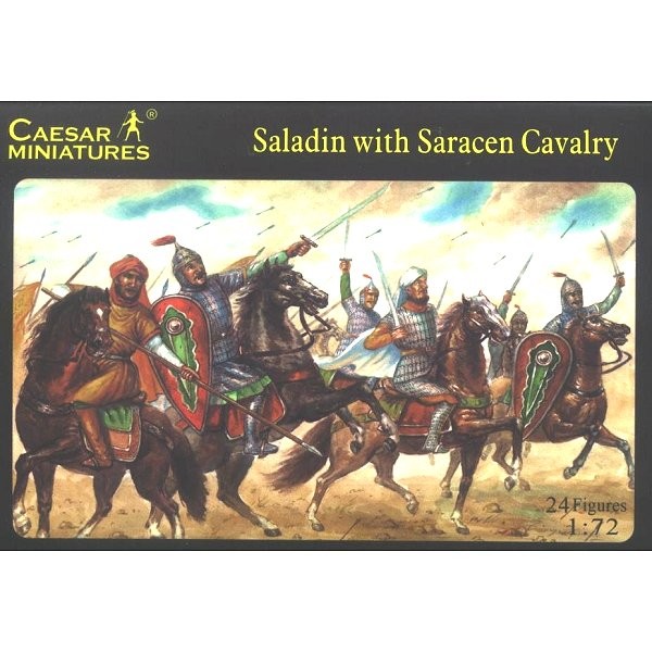 Figurines médiévales : Saladin et cavalerie sarrasine XIIème siècle - Caesarminiatures-CM018