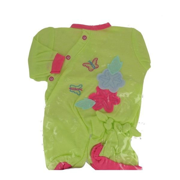 Vêtements pour poupée de 42 cm : Pyjama vert avec bonnet assorti - Calinou-LI55003-12