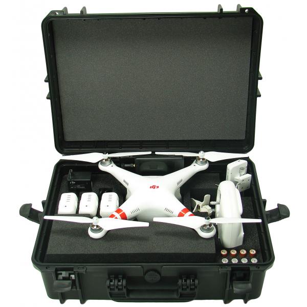 Valise étanche noir multi compatible Phantom 2,  2 vision et 2 vision + - VEN-P2MC