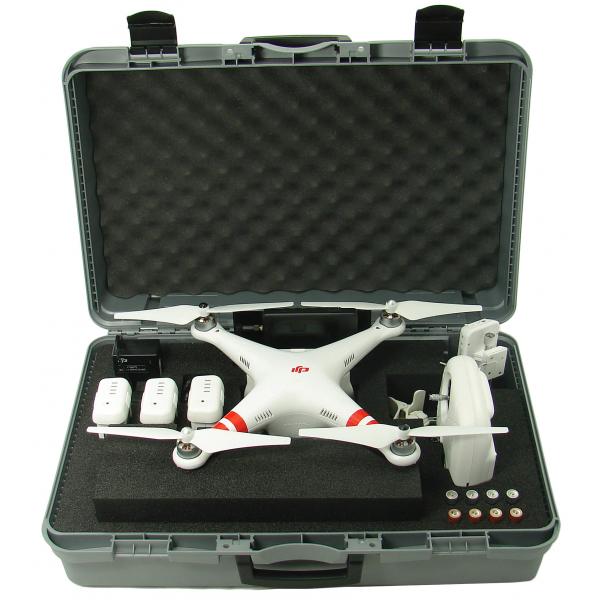 Valise plastique grise  Multi compatible Phantom 2,  2 vision et 2 vision + - VG-P2MC