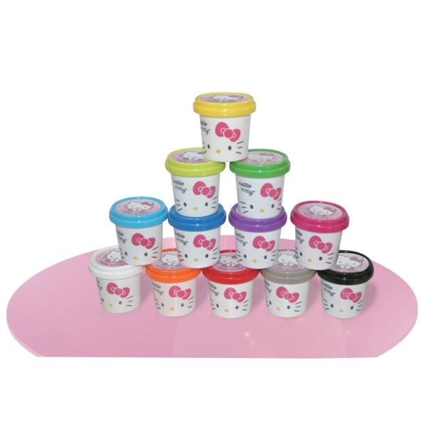 Pâte à modeler Canal Toys : pack de 12 pots Hello Kitty - CanalToys-HKP006