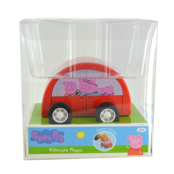 Véhicule à friction Peppa Pig : Voiture rouge - CanalToys-CT35001-Rouge