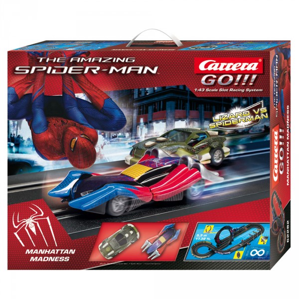 Circuit de voitures : Carrera GO Spiderman "Manhattan Madness" - Carrera-62282
