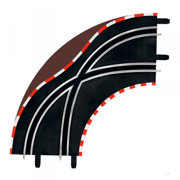 Circuit de voitures Carrera Digital 143 : Virage d'aiguillage 90° - Carrera-61655