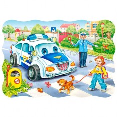 30 pieces puzzle: On the way to school