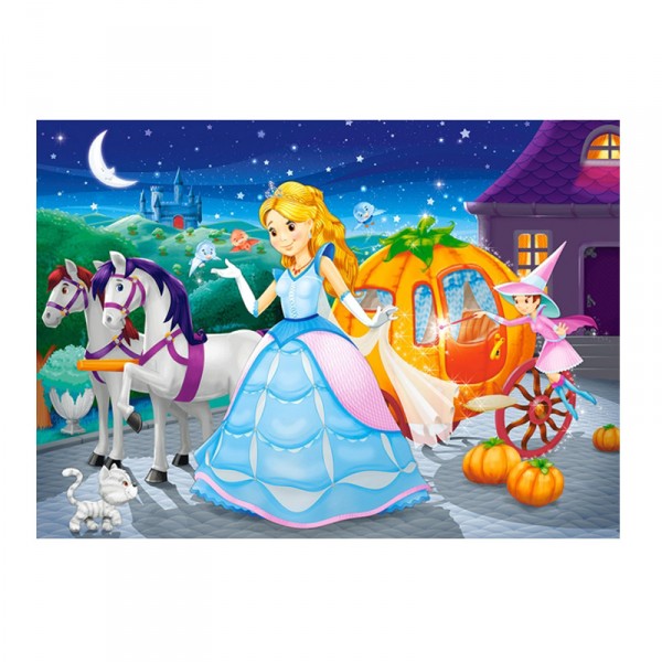 Cinderella, Puzzle 60 pieces  - Castorland-06908-1