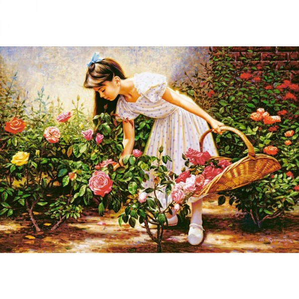 Puzzle 1000 pièces : Le jardin des roses - Castorland-103126