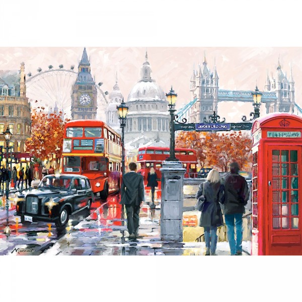 Puzzle 1000 pièces : Londres Collage - Castorland-103140