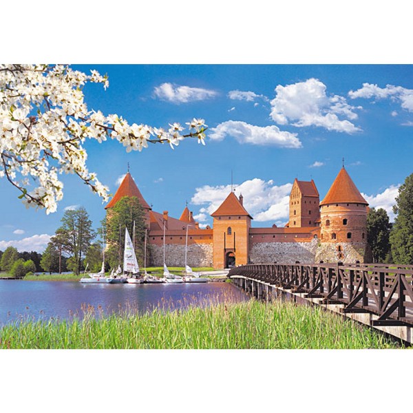 Puzzle 1000 pièces - Château Trakai,  Lithuanie - Castorland-101306