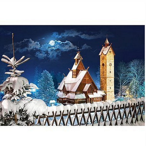 Puzzle 1000 pièces - Eglise Wang, Pologne - Castorland-102112