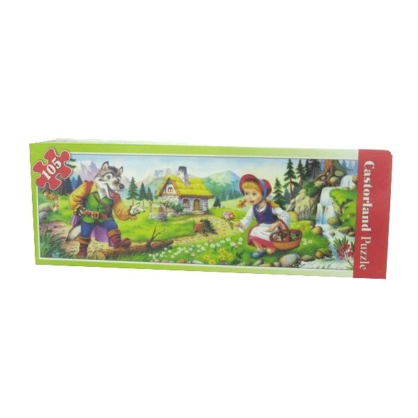 Puzzle 105 pièces panoramique - Le petit chaperon rouge - Castorland-10503B-4