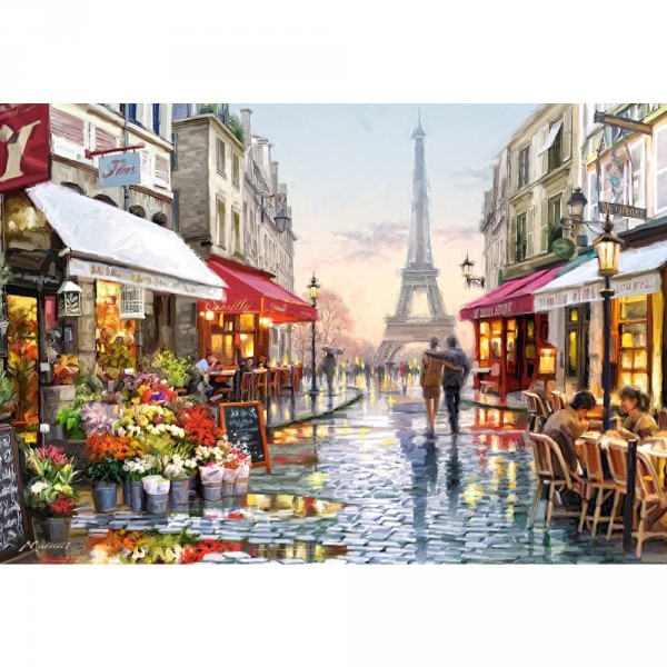 Puzzle 1500 pièces : Fleuriste à Paris - Castorland-151288