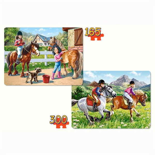 Puzzle 165 et 300 pièces : Chevauchées - Castorland-021079