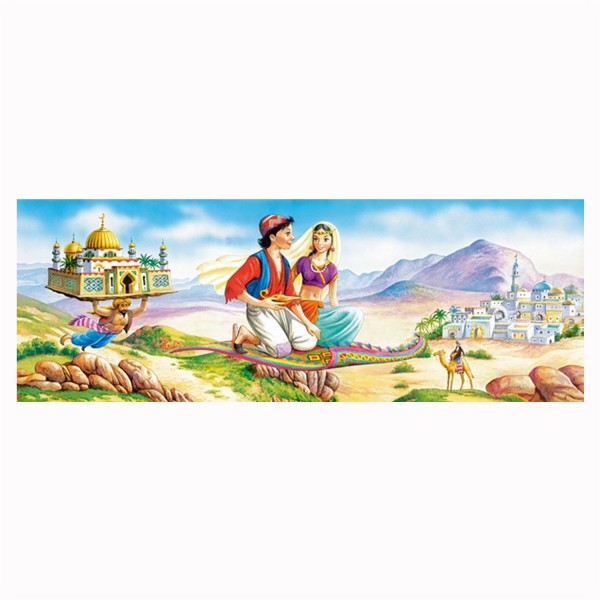 Puzzle 220 pièces panoramique : Aladin - Castorland-22014B-1