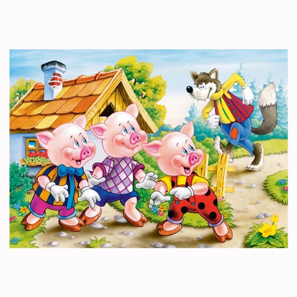 Puzzle 260 pièces : Les trois petits cochons - Castorland-26937