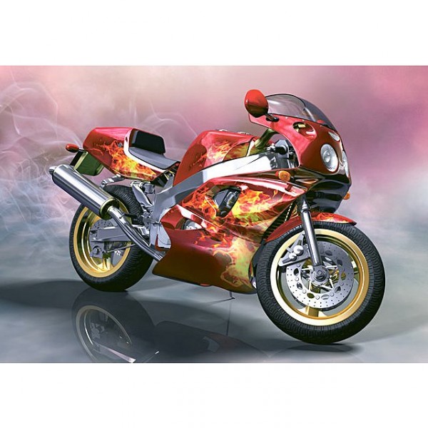 Puzzle 260 pièces : Moto Yamaha FZR-750 R - Castorland-27002