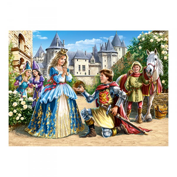 Puzzle 300 pièces : Princesse et chevalier - Castorland-030040