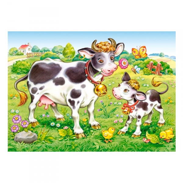 Puzzle 35 pièces : Vaches dans le pré - Castorland-035090